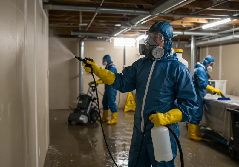 Basement Sanitization and Antimicrobial Treatment process in Bristol, VA