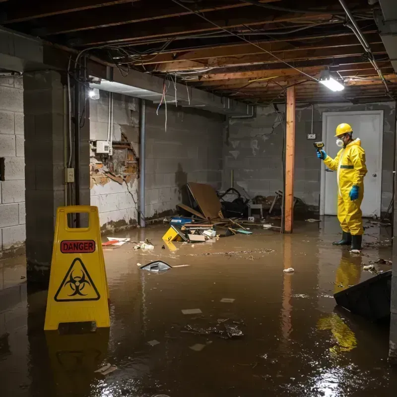 Flooded Basement Electrical Hazard in Bristol, VA Property